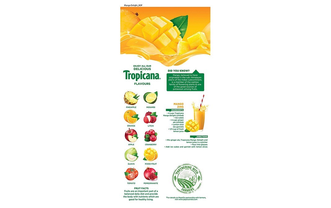 Tropicana Mango Delight    Tetra Pack  1000 millilitre